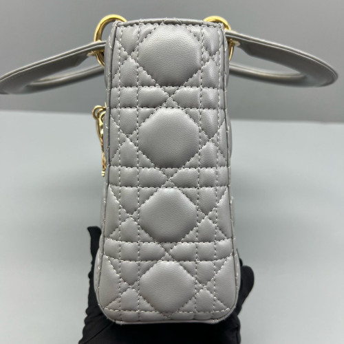 Dior Small Lady Dior Lambskin Grey Dior Small Lady Dior Lambskin Grey