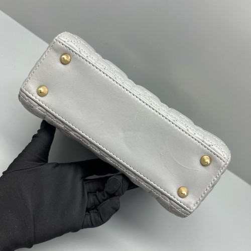 Dior Small Lady Dior Lambskin Grey Dior Small Lady Dior Lambskin Grey