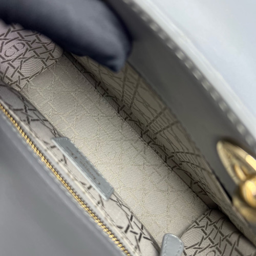 Dior Small Lady Dior Lambskin Grey Dior Small Lady Dior Lambskin Grey