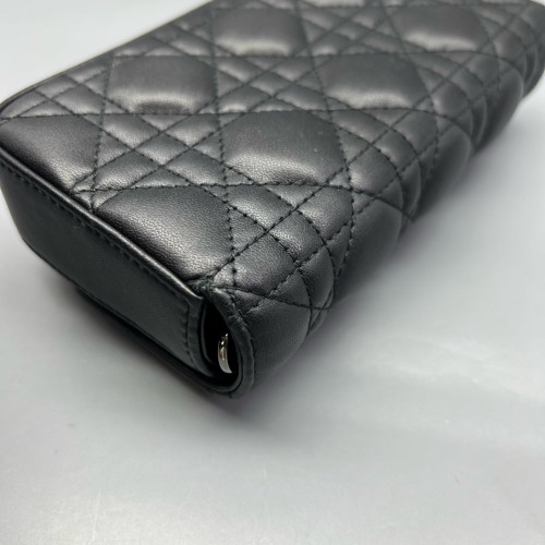 Dior Lady Dior Rendezvous Wallet On Chain Lambskin Black