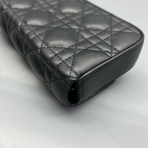 Dior Lady Dior Rendezvous Wallet On Chain Lambskin Black