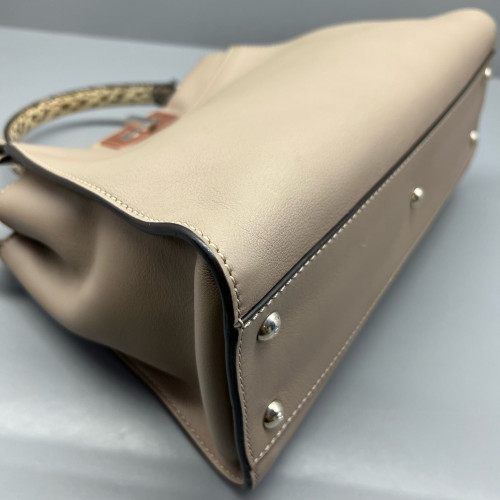 Fendi Peekaboo X-Lite Medium Calfskin Grey