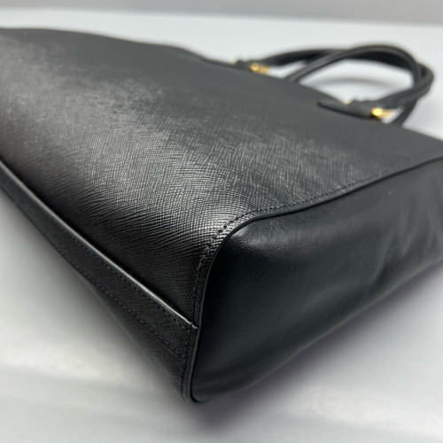 Prada Handbag Saffiano Calfskin Black