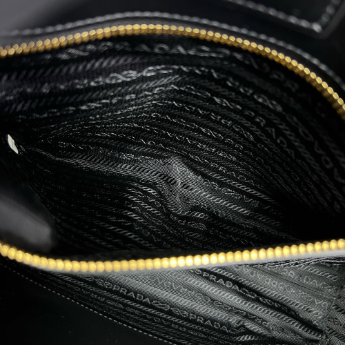 Prada Handbag Saffiano Calfskin Black
