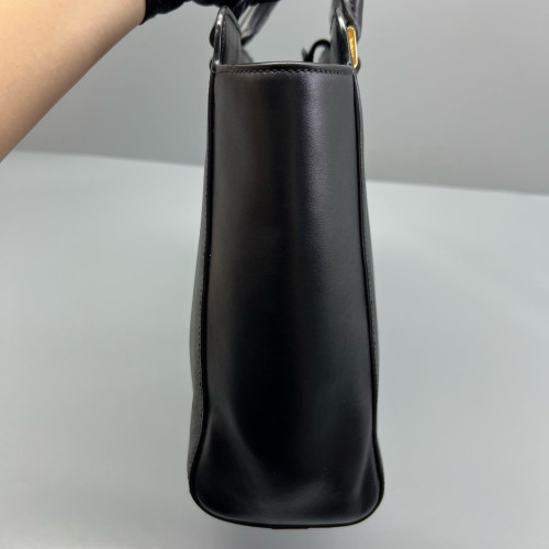 Prada Handbag Saffiano Calfskin Black