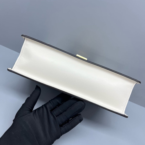 Gucci Small Sylvie Shoulder Bag Calfskin White