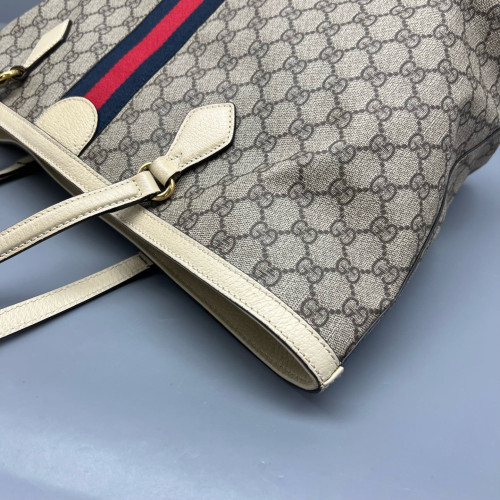 Gucci Tote Bag GG Monogram Ecru