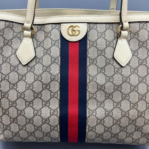 Gucci Tote Bag GG Monogram Ecru