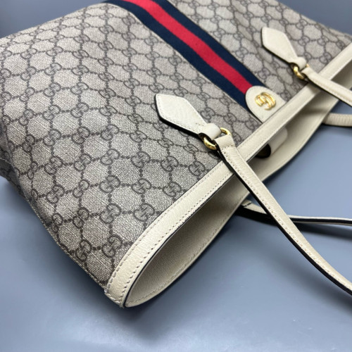 Gucci Tote Bag GG Monogram Ecru