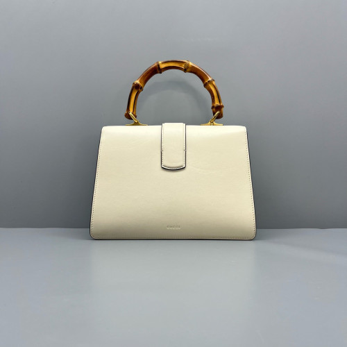 Gucci Bamboo Medium Dioysus Bamboo Top Handle Bag Calfskin White Blue Red