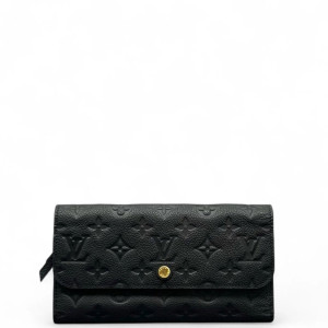 Louis Vuitton Continental Wallet Monogram Empreinte Dark Blue