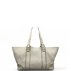 Bottega Veneta Tote Bag Calfskin Intrecciato Beige