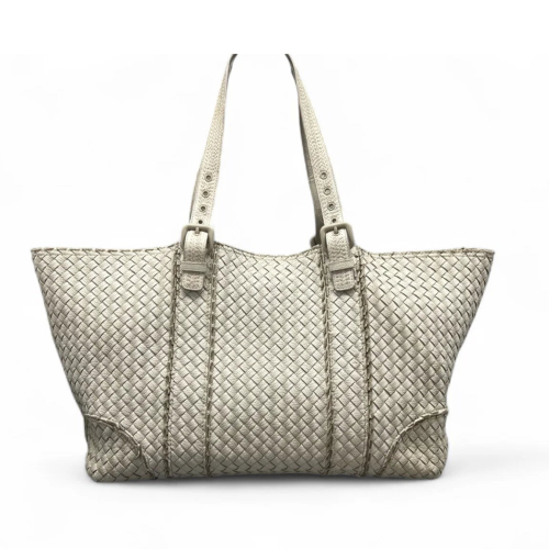 Bottega Veneta Tote Bag Calfskin Intrecciato Beige