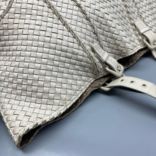 Bottega Veneta Tote Bag Calfskin Intrecciato Beige