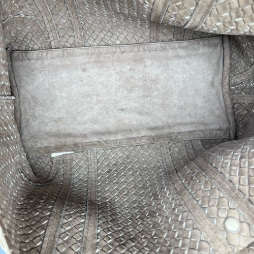 Bottega Veneta Tote Bag Calfskin Intrecciato Beige
