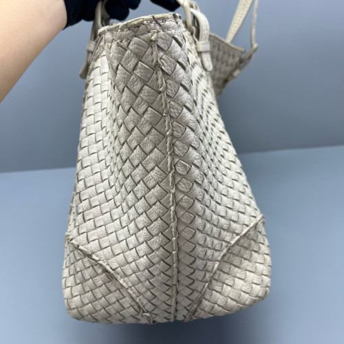 Bottega Veneta Tote Bag Calfskin Intrecciato Beige