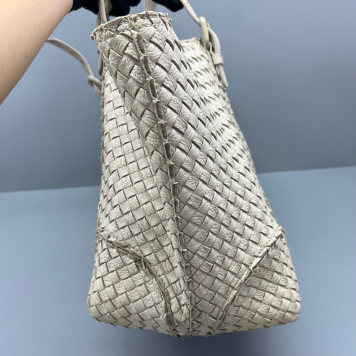 Bottega Veneta Tote Bag Calfskin Intrecciato Beige