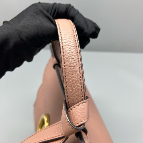 Gucci Marmont Two-Way Bag Grained Calfskin Pink