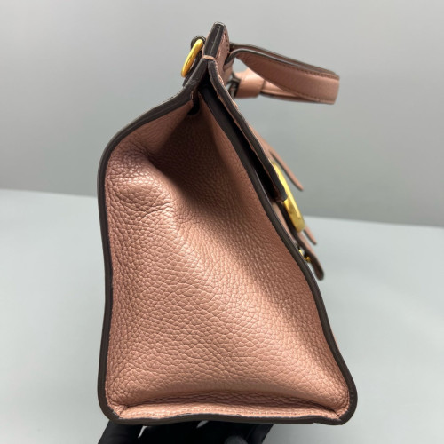 Gucci Marmont Two-Way Bag Grained Calfskin Pink