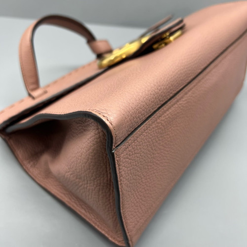 Gucci Marmont Two-Way Bag Grained Calfskin Pink