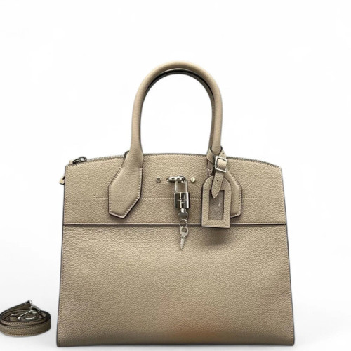 Louis Vuitton City Steamer MM Calfskin Grey Louis Vuitton City Steamer MM Calfskin Grey