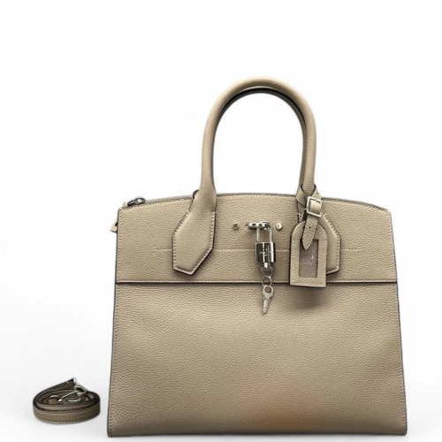 Louis Vuitton City Steamer MM Calfskin Grey Louis Vuitton City Steamer MM Calfskin Grey