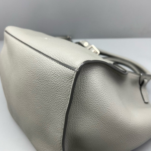 Celine Small Big Bag Grained Calfskin Light Grey
