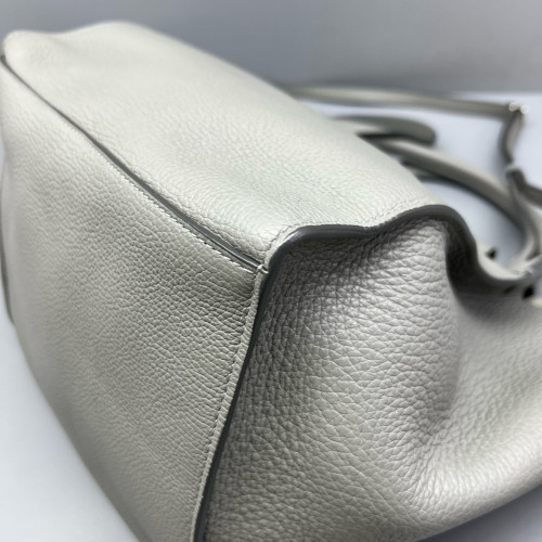 Celine Small Big Bag Grained Calfskin Light Grey