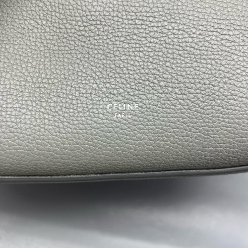 Celine Small Big Bag Grained Calfskin Light Grey