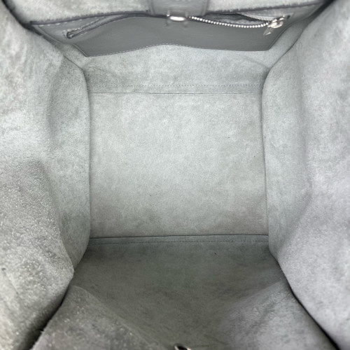 Celine Small Big Bag Grained Calfskin Light Grey