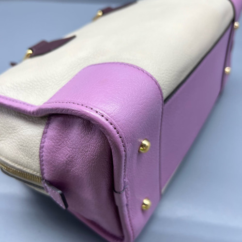 Loewe Amazona 29 Grained Calfskin Beige Pale Orchid Burgundy