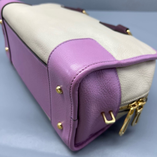 Loewe Amazona 29 Grained Calfskin Beige Pale Orchid Burgundy