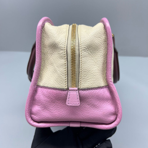 Loewe Amazona 29 Grained Calfskin Beige Pale Orchid Burgundy