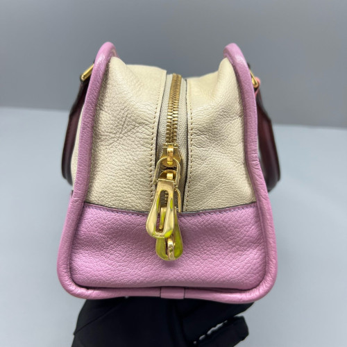 Loewe Amazona 29 Grained Calfskin Beige Pale Orchid Burgundy