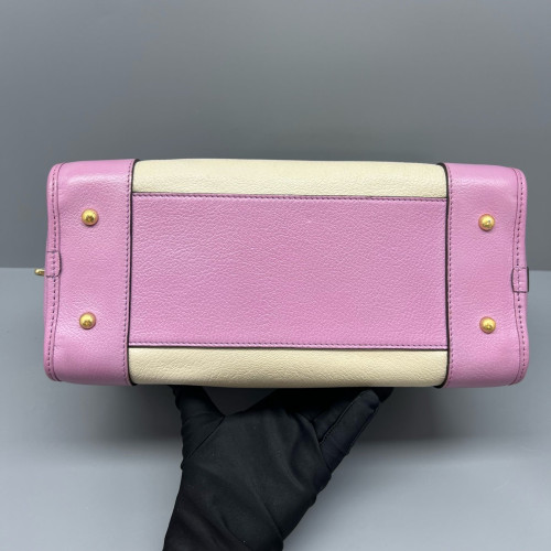 Loewe Amazona 29 Grained Calfskin Beige Pale Orchid Burgundy