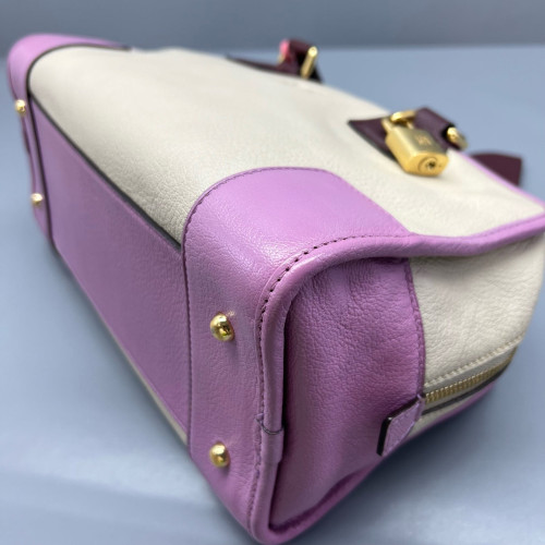 Loewe Amazona 29 Grained Calfskin Beige Pale Orchid Burgundy