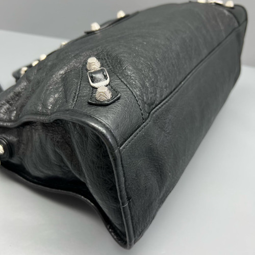 Balenciaga Medium City Arena Lambskin Black
