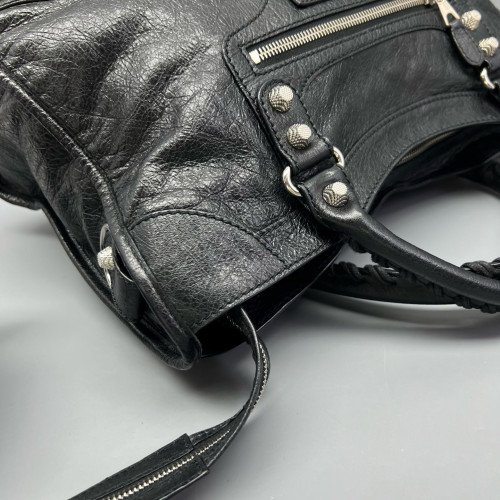 Balenciaga Medium City Arena Lambskin Black