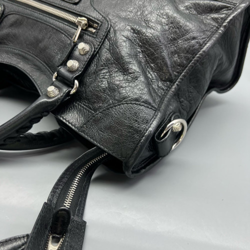 Balenciaga Medium City Arena Lambskin Black