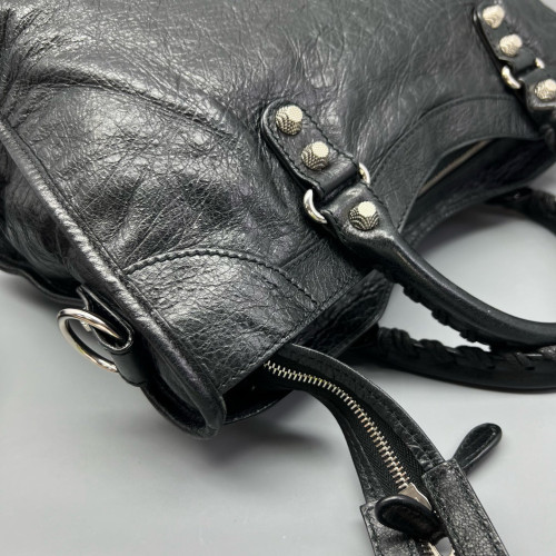 Balenciaga Medium City Arena Lambskin Black