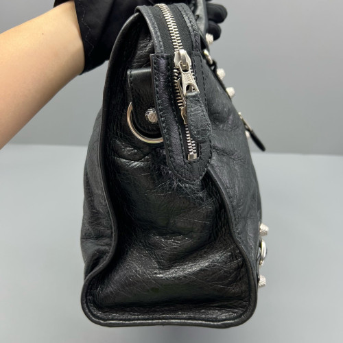 Balenciaga Medium City Arena Lambskin Black