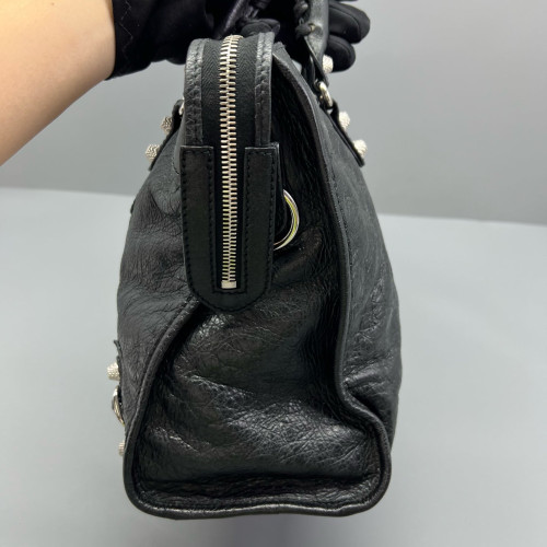 Balenciaga Medium City Arena Lambskin Black