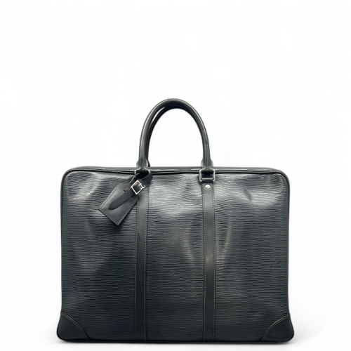 Louis Vuitton Porte Documents Voyage PM Epi Dark Grey