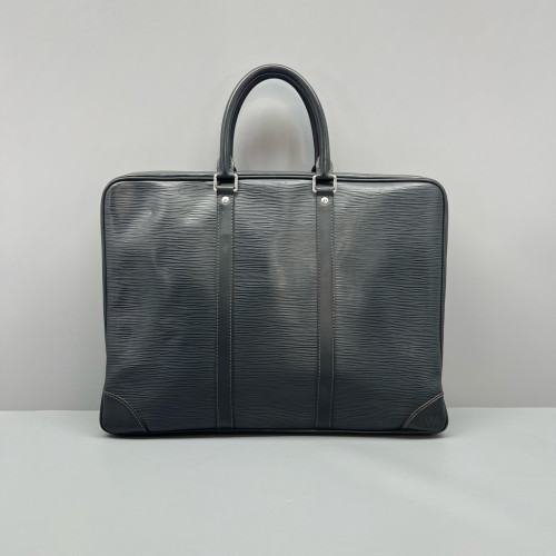Louis Vuitton Porte Documents Voyage PM Epi Dark Grey