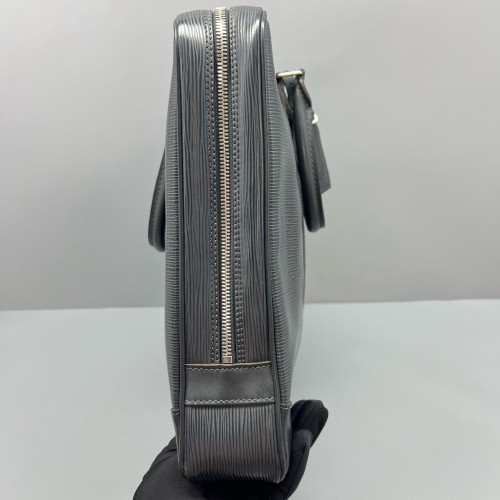 Louis Vuitton Porte Documents Voyage PM Epi Dark Grey