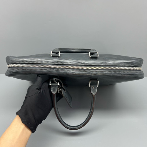 Louis Vuitton Porte Documents Voyage PM Epi Dark Grey