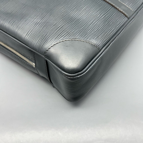 Louis Vuitton Porte Documents Voyage PM Epi Dark Grey