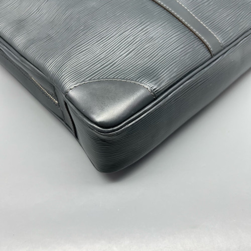 Louis Vuitton Porte Documents Voyage PM Epi Dark Grey