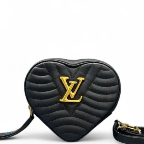 Louis Vuitton Crossbody Bag Calfskin Black