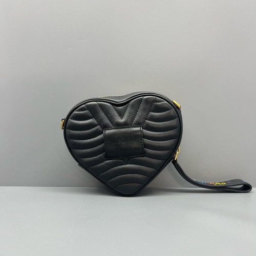Louis Vuitton Crossbody Bag Calfskin Black